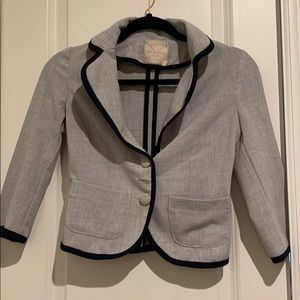 Grey collared blazer